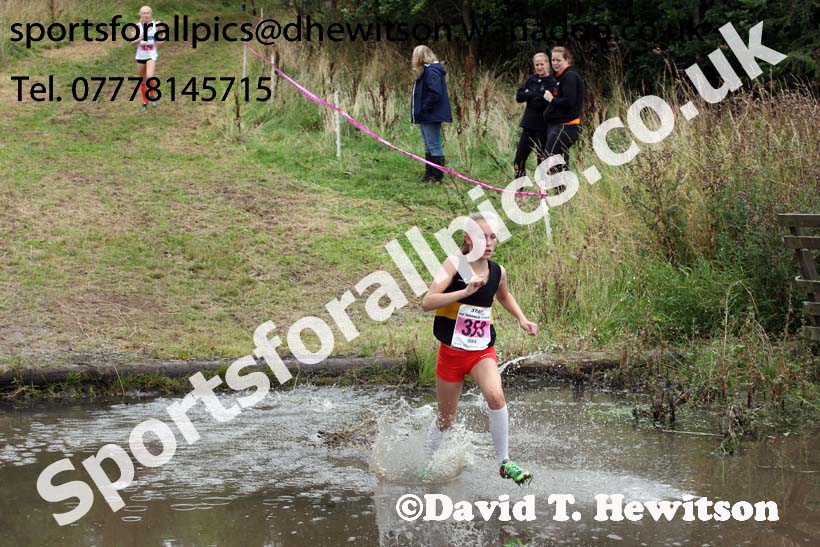 Girls under-13s, Start Fitness North Eastern Harrier League, Tanfield, County Durham. Photo: David T. Hewitson/Sports for All Pics